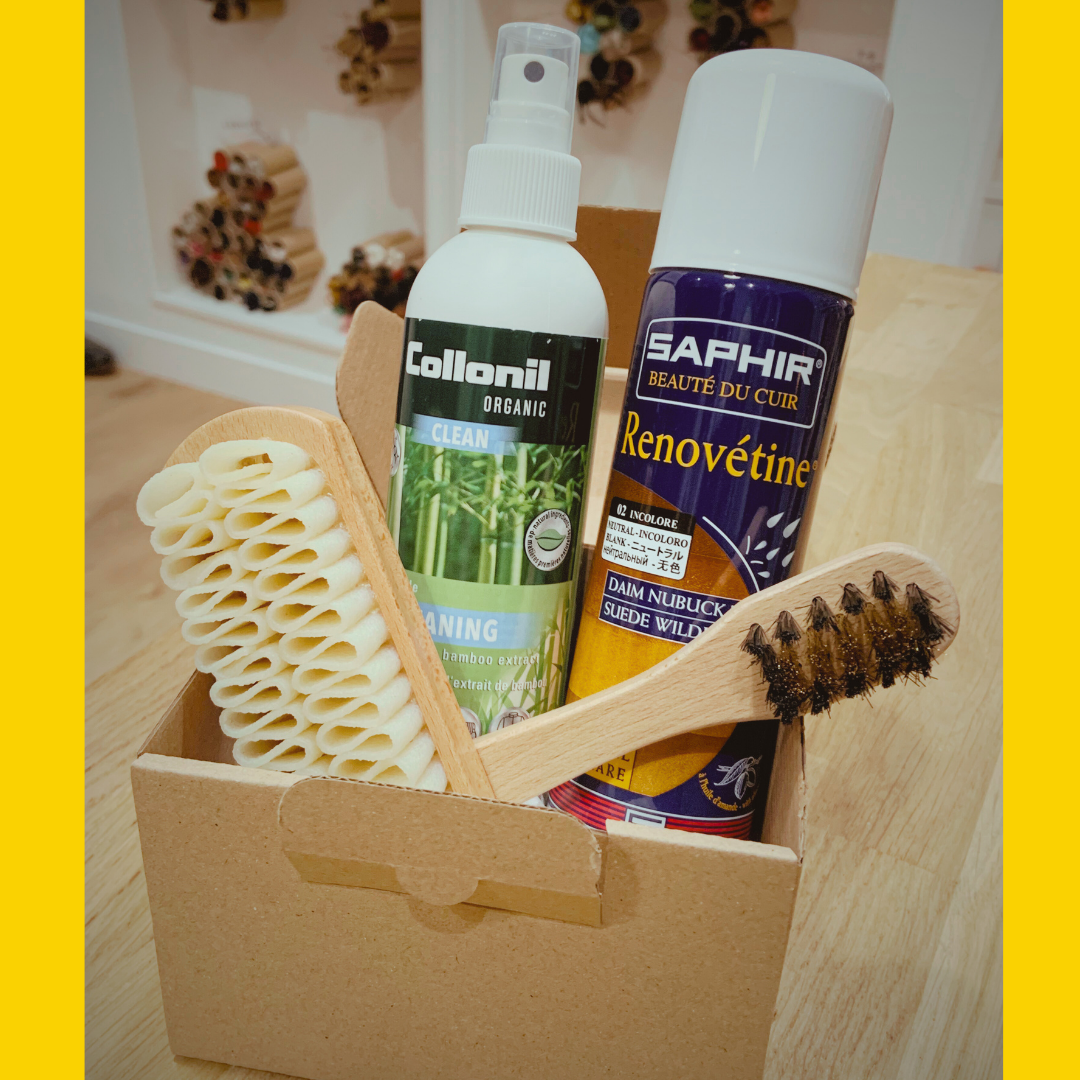 La box entretien cuir daim