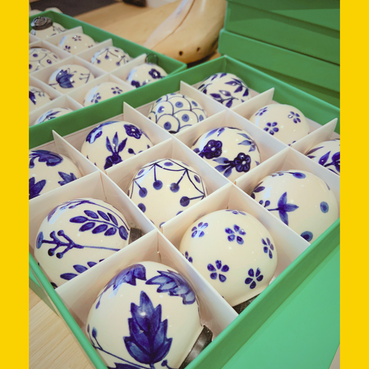 Boules de Noël en céramique (vendus par 3)