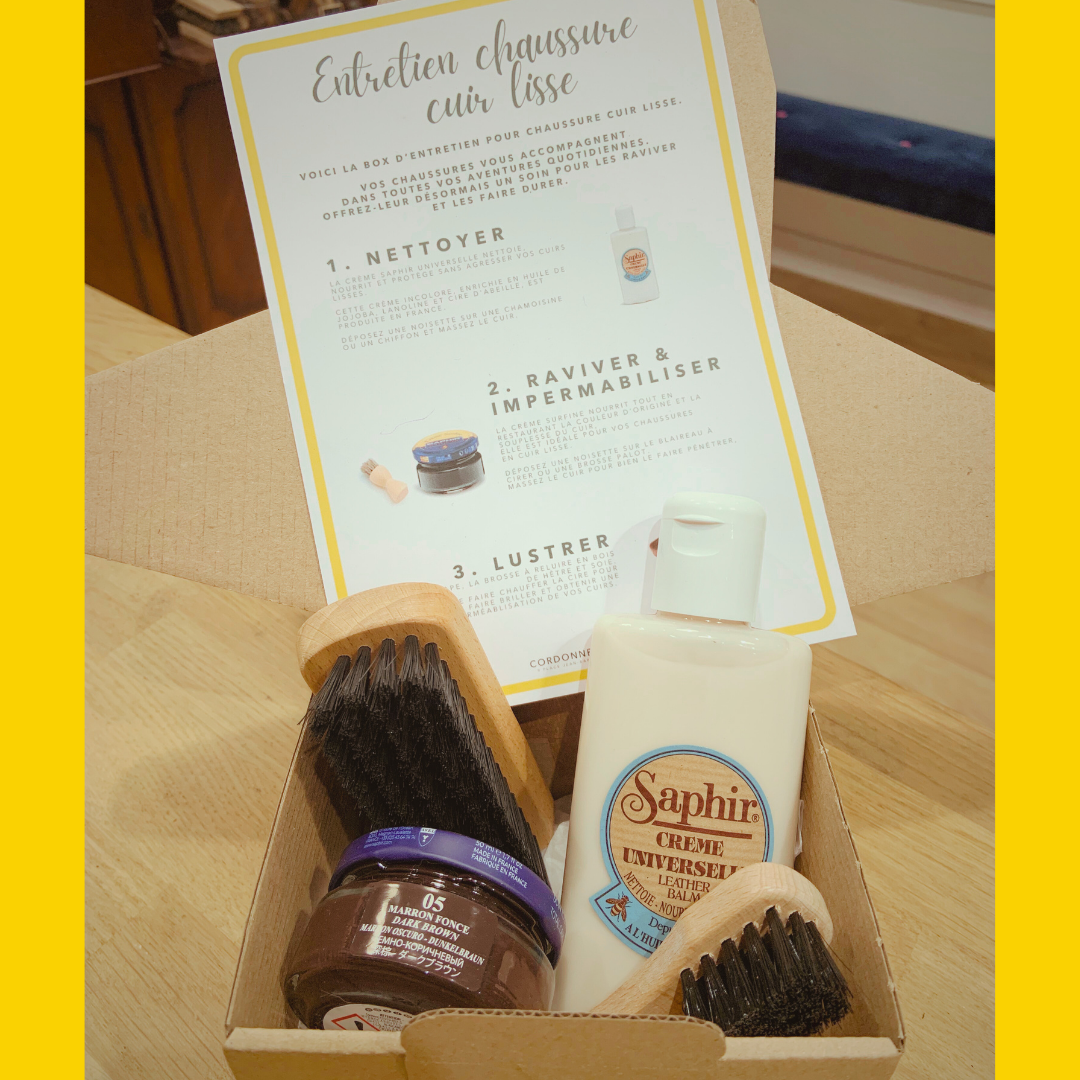 La petite box d'entretien chaussures